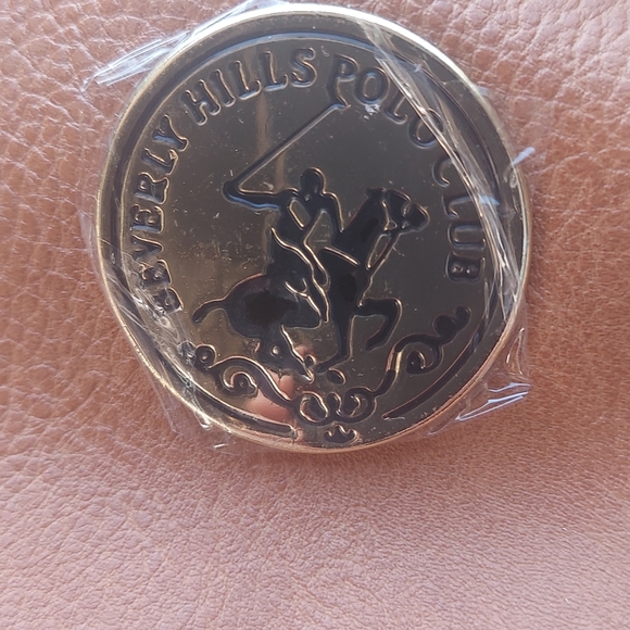 Beverly Hills Polo Club Tan Signature Monogram Faux Leather Tote Bag - Picture 11 of 14